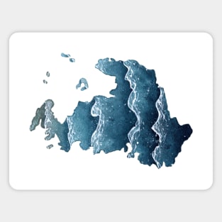 Drummond Island Watercolor Magnet